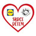 srdce dětem sbírka - samolepka